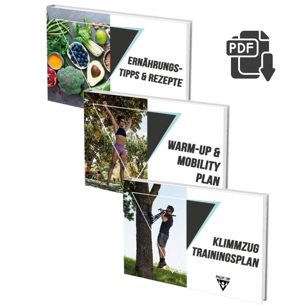 Klimmzug Anfänger Set: Tür Klimmzugstange, Klimmzugbänder 3er Set & Guide Bundle