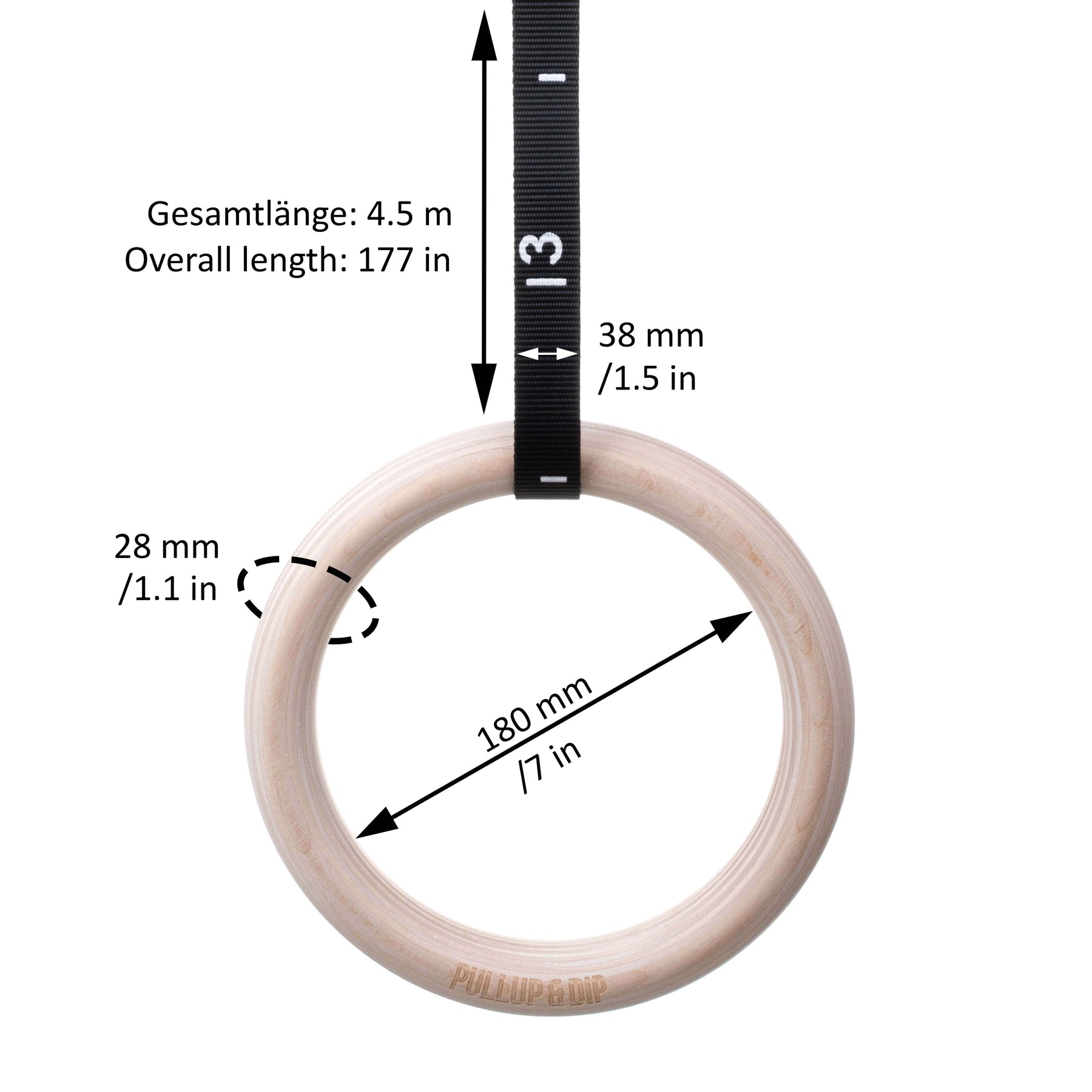 Ringe Bänder Sparset: Turnringe + Widerstandsbänder 4er Set