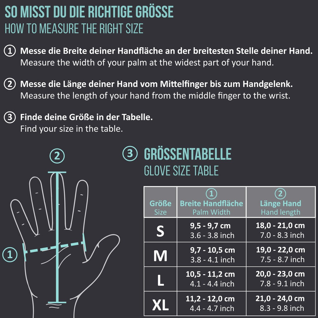 Sporthandschuhe Vollfinger mit rutschfestem Silikongel für Training, Joggen, Radfahren, Wandern