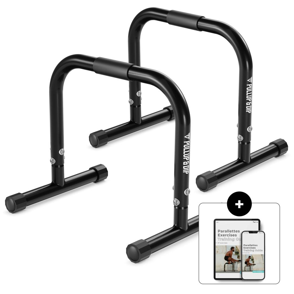 Fitness Parallettes aus Stahl, extra breiter Griff & rutschfest