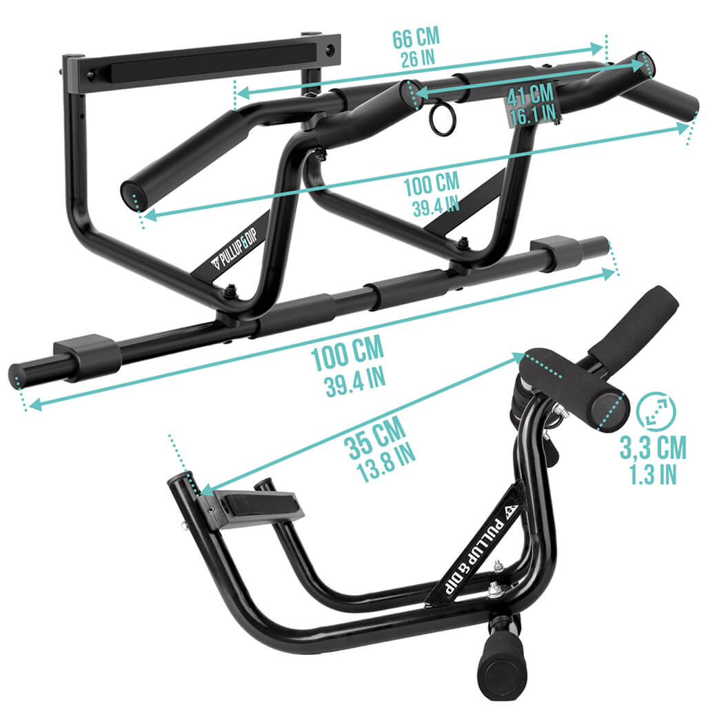 Klimmzug Anfänger Set: Tür Klimmzugstange, Klimmzugbänder 3er Set & Guide Bundle