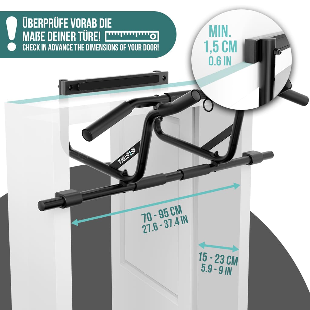 Homeworkout Set: Liegestützgriffe, Bauchroller, Tür Klimmzugstange und Widerstandsbänder Set