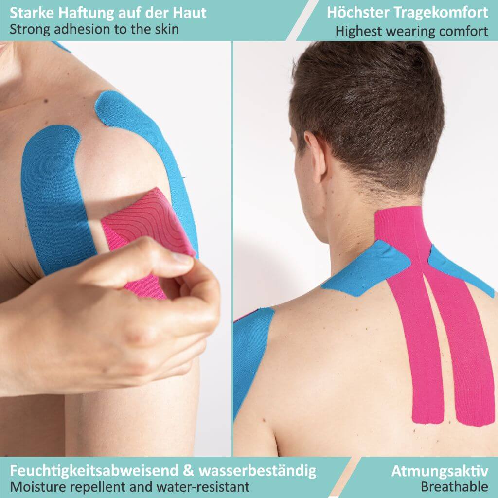 Kinesio Tapes - hautfreundliches Sport Tape in versch. Farben