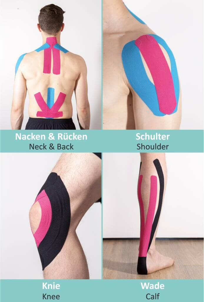 Kinesio Tapes - hautfreundliches Sport Tape in versch. Farben