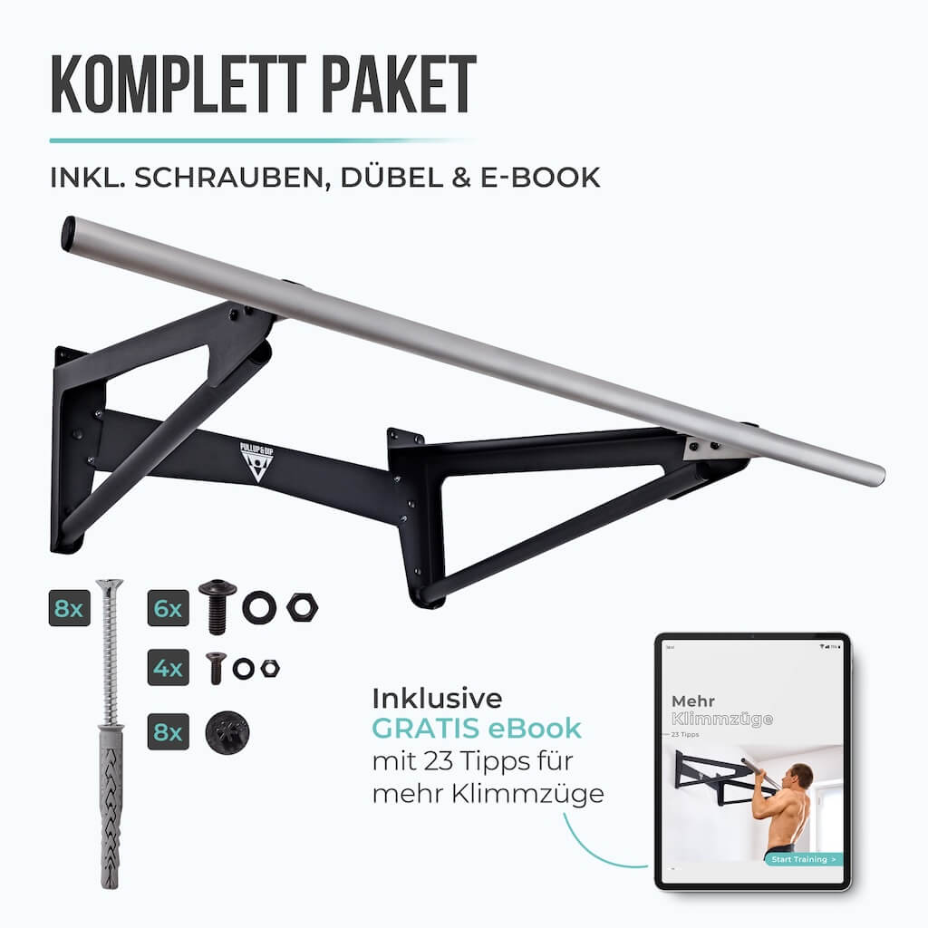 Muscle-Up Bar, Klimmzugstange mit extra Wandabstand