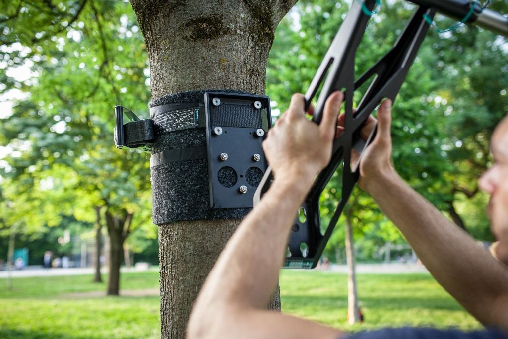 Outdoor Adapter zur Befestigung der Klimmzug- und Dip Stange im Außenbereich