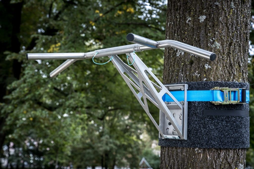 Abverkauf: Outdoor Befestigungsset als Erweiterung für Montage der Pullup & Dip Stange (Edelstahl)