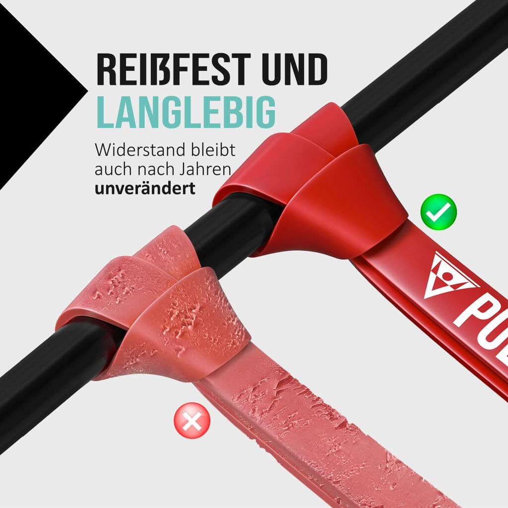 Türreck Klimmzugstange Bundle mit Klimmzugbändern und Trainingsguides