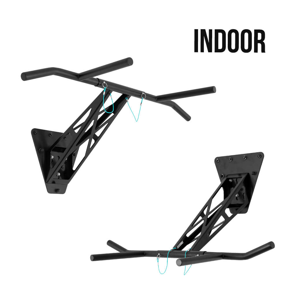 Klimmzugstange und Dip Stange für Wandmontage an Innen- und Außenwand, weltweit einzigartig