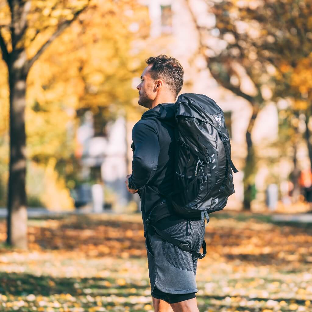 Sportrucksack 35L für Pullup & Dip Stange, anderes Zubehör und outdoor Aktivitäten