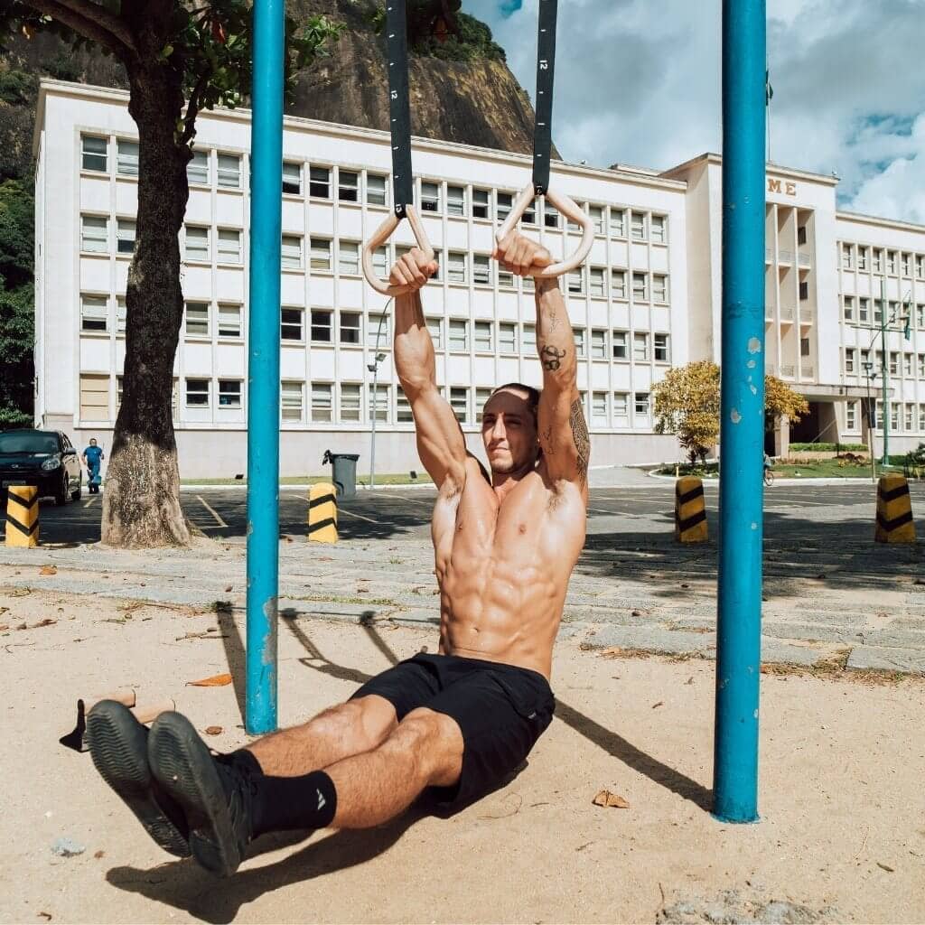 "TRINGS" Calisthenics Ringe Set mit Gurten, Türanker und Transportbeutel