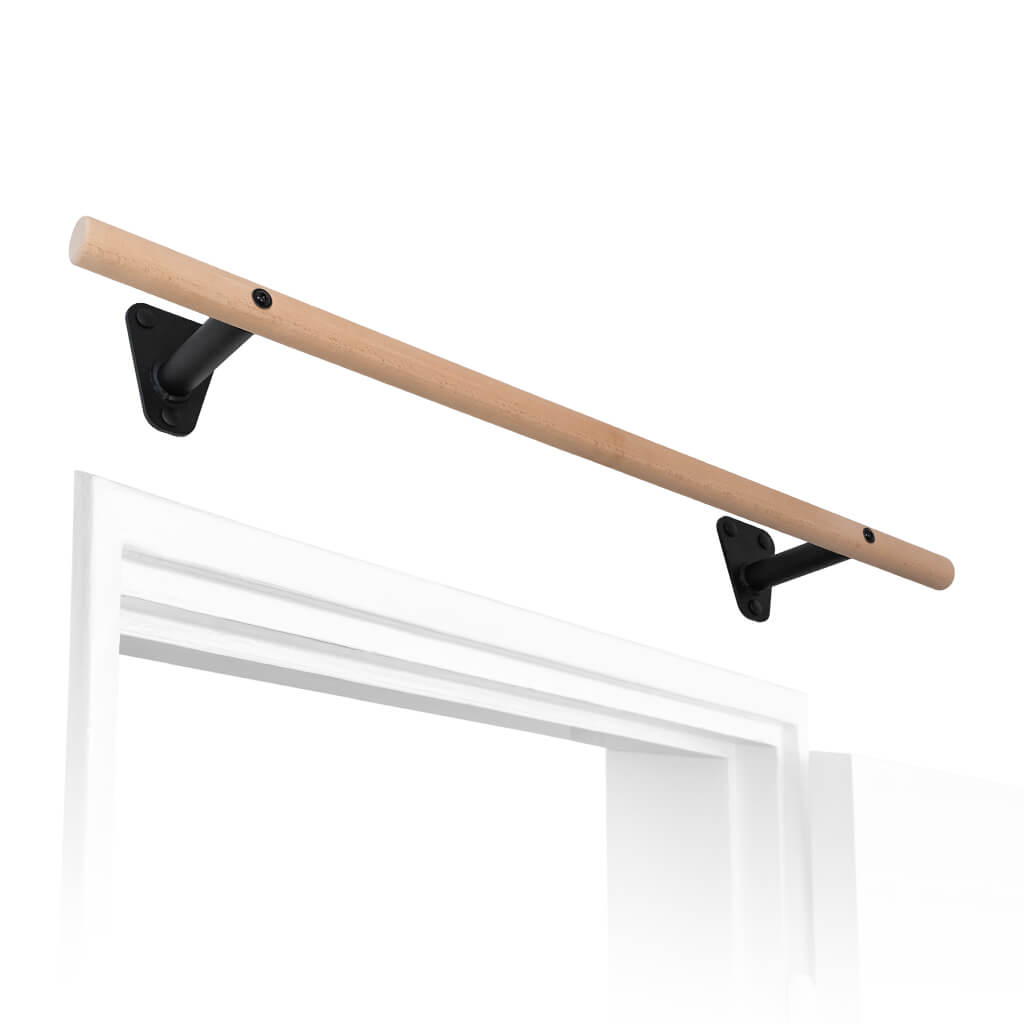 Pullup & Dip Klimmzugstange Holz Klimmzugstange zur Wandmontage über Türrahmen (1-tlg)