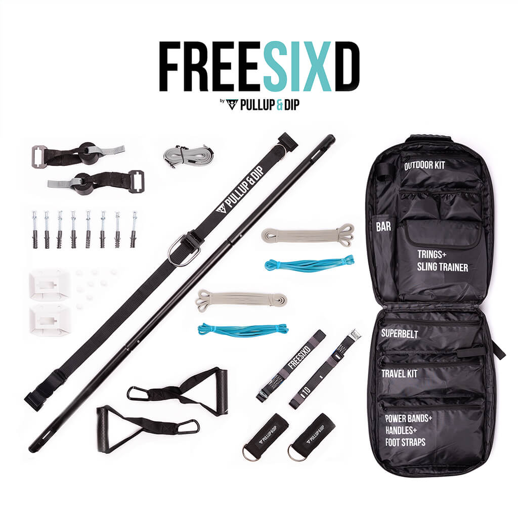 FREESIXD Schlingentrainer mit Widerstandsbändern, Ganzkörper Trainingsgerät