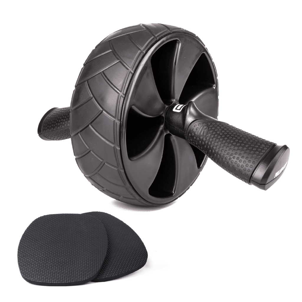 Pullup & Dip AB-Roller PULLUP & DIP Bauchroller mit ergon. Griffen & gepolsterten Kniematten, Ab Wheel mit ergonomischen Griffen und gepolsterten Kniematten