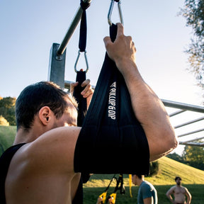 Bauchtrainingsschlaufen für Bauchmuskeltraining an Klimmzugstange und Tür Reck