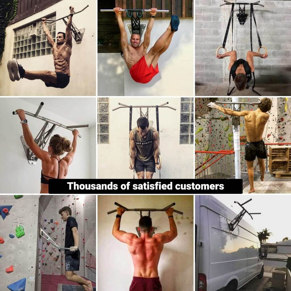 Klimmzugstange und DipStange für Wandmontage zu Hause