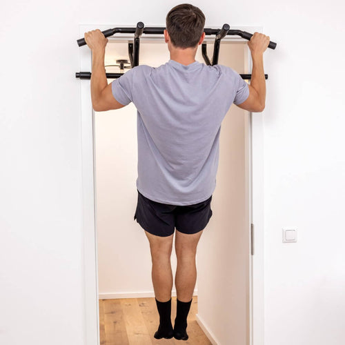 SPORTNOW Klimmzugstange Für Türrahmen – Verstellbar, Rutschfest & Bis 150 Kg Belastbar