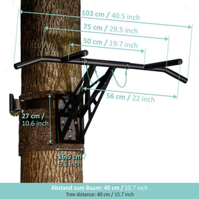 Mobile Klimmzugstange und Dip-Stange für outdoor Training, über 35 Übungen, weltweit einzigartig