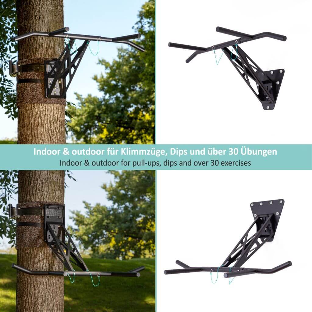 [B-Ware] Mobile Klimmzugstange und Dip-Stange für indoor und outdoor, 2. Wahl Ware