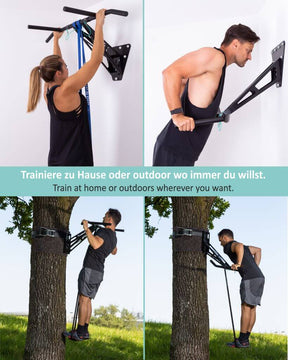 [B-Ware] Mobile Klimmzugstange und Dip-Stange für indoor und outdoor, 2. Wahl Ware