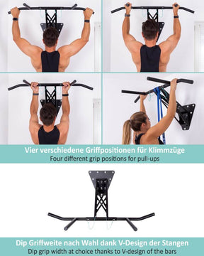 [B-Ware] Mobile Klimmzugstange und Dip-Stange für indoor und outdoor, 2. Wahl Ware