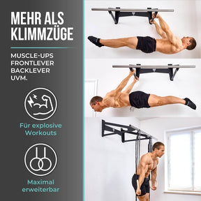Muscle-Up Bar, Klimmzugstange mit extra Wandabstand