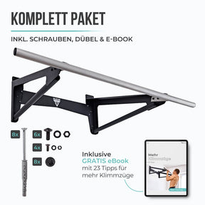 Muscle-Up Bar, Klimmzugstange mit extra Wandabstand