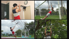 "TRINGS" Calisthenics Ringe Set mit Gurten, Türanker und Transportbeutel