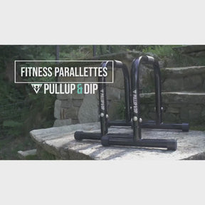 Fitness Parallettes aus Stahl, extra breiter Griff & rutschfest