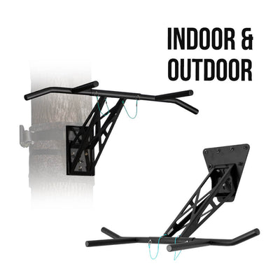 Combined indoor and outdoor pull-up bar for doorway, garden and park