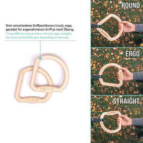 "TRINGS" Calisthenics Ringe Set mit Gurten, Türanker und Transportbeutel