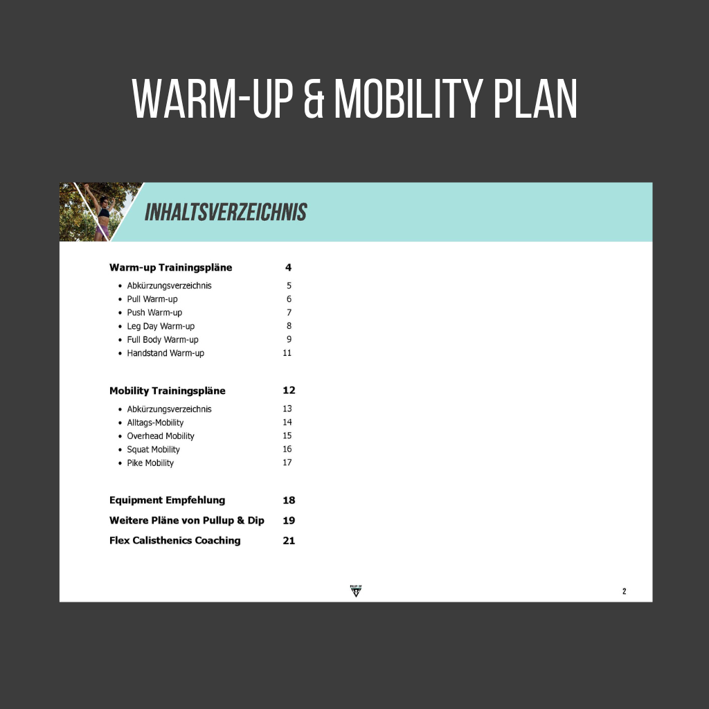 Ultimate Calisthenics Guide Bundle: Ganzkörper Bodyweight Trainingsplan, Klimmzug Trainingsplan, Warm-up & Mobility Plan und Ernährungs Rezepte Guide [PDF]