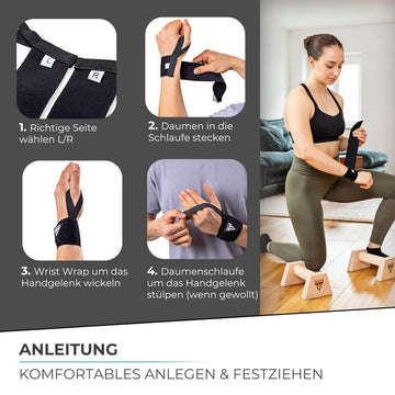 Produktbild von Refttenw Handgelenkstütze Verstellbares Sportarmband, Atmungsaktiv, 2 Stück (2 Stücke