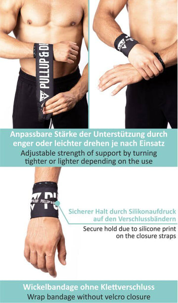 Calisthenics Wrist Wraps als Wickelbandagen - Main Image
